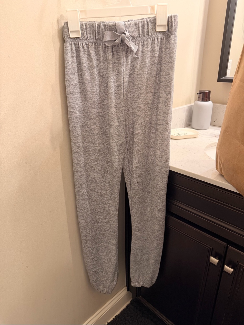 Soho Light Gray Knit Joggers